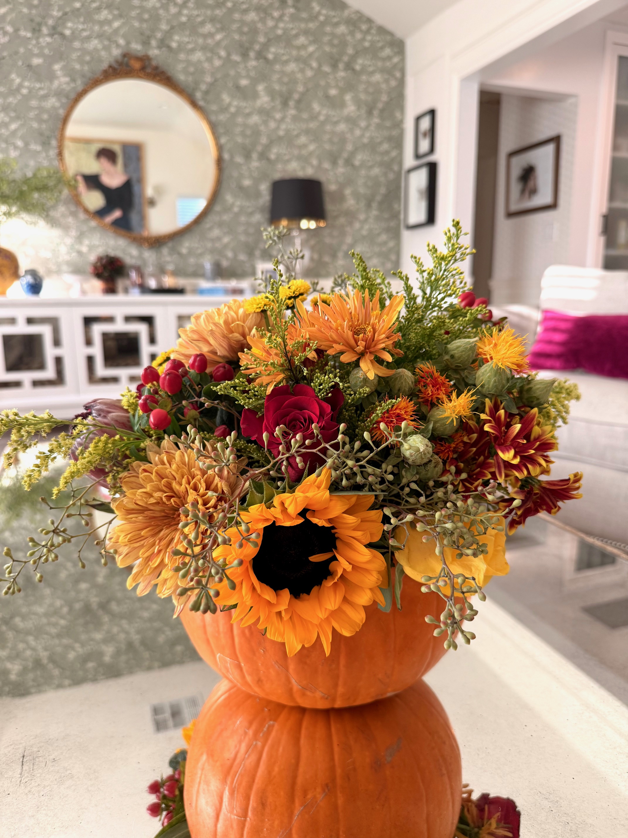 Pumpkin Floral Arrangement Tutorial