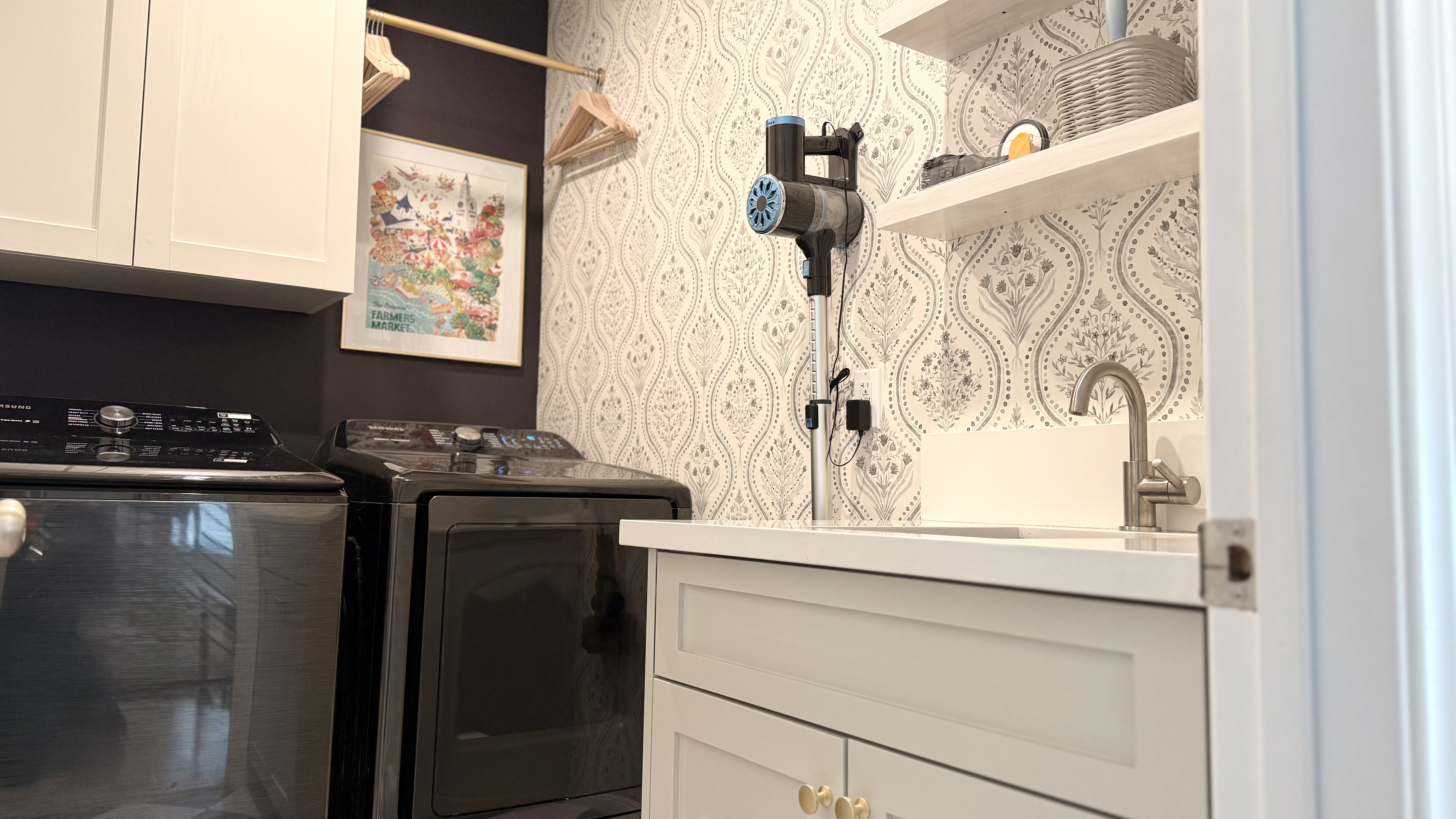 First Look At The Completed Laundry Room Makeover